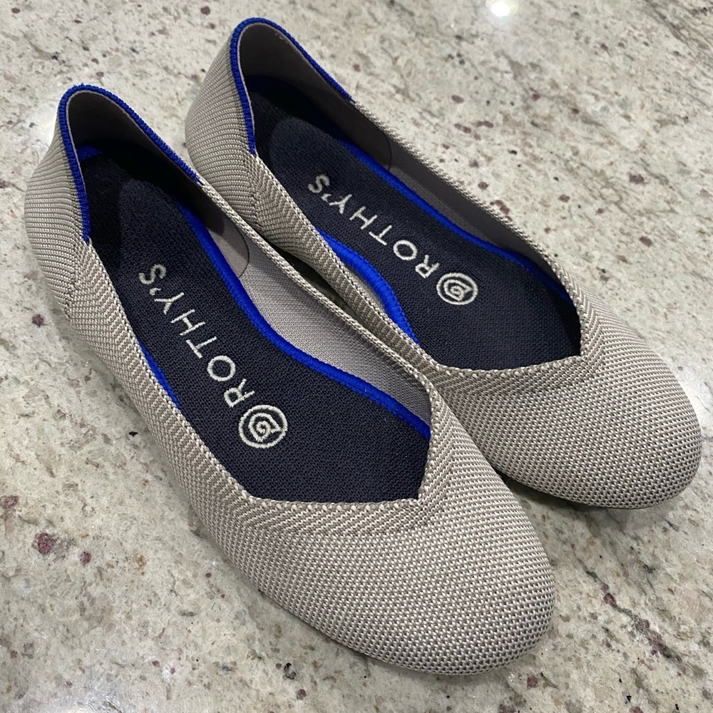 Rothy’s “The Flat” in Flax Birdseye (discontinued)